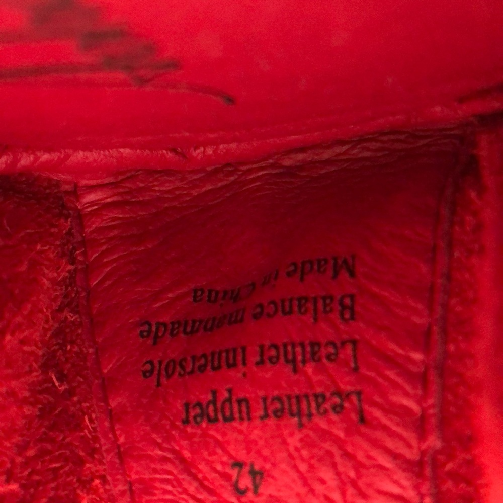 Tieks look-alike size 11/42, cardinal red leather - Picture 7 of 7
